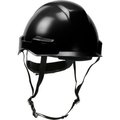 Pip Dynamic Rocky Industrial Climbing Helmet Polycarbonate / ABS Shell, Ratchet Adjustment, Black 280-HP142R-11